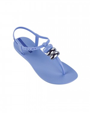 Ipanema Class Sandal Ženske Sandale Plave Metalne Plave | 6105IAFKN